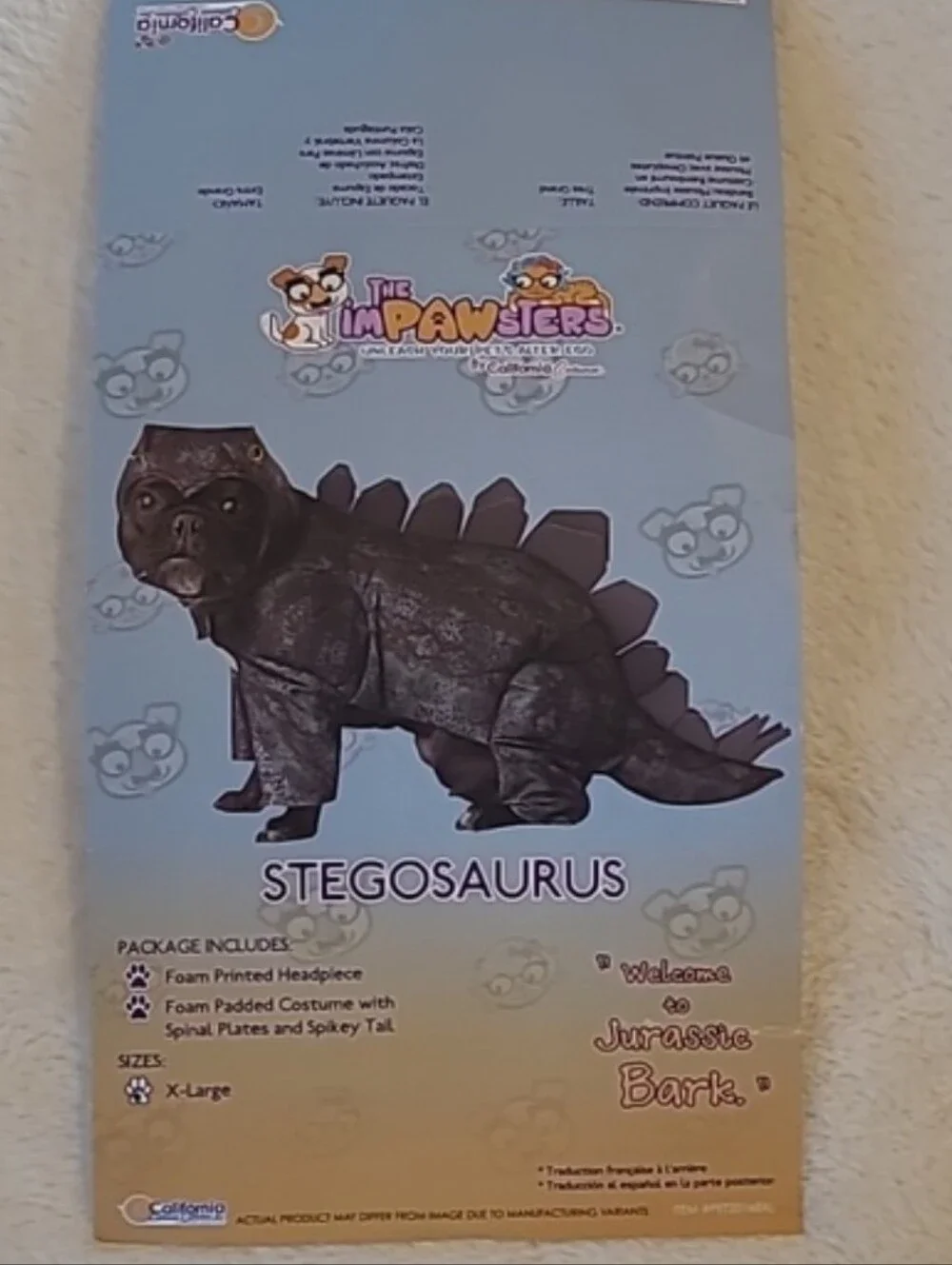 Stegosaurus Costume XL